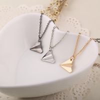 Fashion Origami Airplane Pendant Necklace Clavicle Chain Letters One Direction Paper Airplane Necklace main image 3