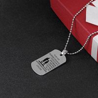 Hot Father&#39;s Day Gift To My Son Father And Son Family Military Necklace Yiwu Nihaojewelry Wholesale main image 3