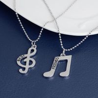 Necklace Best Friends Music Symbol Pendant Necklace Female Clavicle Chain Yiwu Nihaojewelry Wholesale main image 1