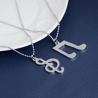 Necklace Best Friends Music Symbol Pendant Necklace Female Clavicle Chain Yiwu Nihaojewelry Wholesale main image 5