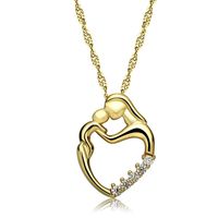 New Love You Forever Silver Pendant Necklace Decoration Mother&#39;s Day Necklace Wholesale main image 1