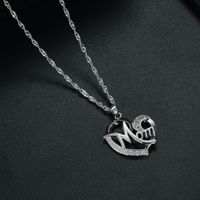 New Fashion Simple Heart-shaped Zircon Necklace Wholesale main image 4