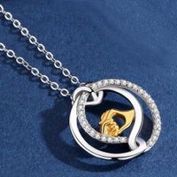 New Mother&#39;s Day Necklace Wholesale Hand In Hand Necklace Inlaid Zircon Necklace Yiwu Nihaojewelry Wholesale main image 5