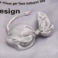 New Fashion Bright Silk Gauze Big Bow Tie Cheap Headband Wholesale sku image 5