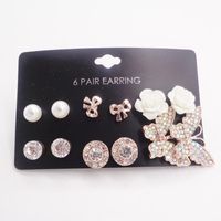 New Fashion Earrings 6 Pairs Earring Set For Women Wholesale sku image 5