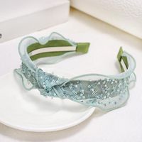 Korean New Fashion Cloth Lace Sequins Cheap Headband Wholesale sku image 3
