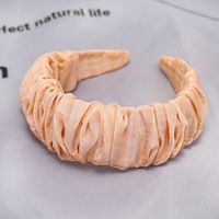 D'une Seule Pièce Dropshipping Coréen Vente Chaude Plissée Bandeau Mignon Lady Souple Tissu Japonais Et Coréen Collège Hair Style Accessoires Pour Femmes C885 sku image 2