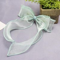 Sweet Solid Color Fabric Ribbon Hairpin Hair Accessories Fashion Hair Accessories Wholesale sku image 1