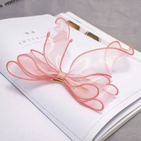 Sweet Solid Color Fabric Ribbon Hairpin Hair Accessories Fashion Hair Accessories Wholesale sku image 3