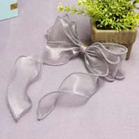 Sweet Solid Color Fabric Ribbon Hairpin Hair Accessories Fashion Hair Accessories Wholesale sku image 5