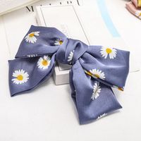 Korean New Fashion Hairpin Double Bow Print Daisy Cheap Spring Clip sku image 5