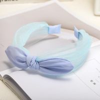 Korean New Fashion Lace Knotted Bow Tie Headband Cheap Headband Wholesale sku image 2