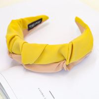 New Fashion Solid Color Color Matching Folds Wide-brimmed Hair Band Wholesale sku image 3