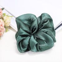 The New Fabric Head Rope Hair Accessories Super Large Intestine Ring Solid Color Hair Ring Wholesale sku image 1