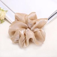 The New Fabric Head Rope Hair Accessories Super Large Intestine Ring Solid Color Hair Ring Wholesale sku image 3