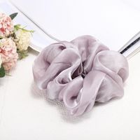 The New Fabric Head Rope Hair Accessories Super Large Intestine Ring Solid Color Hair Ring Wholesale sku image 4