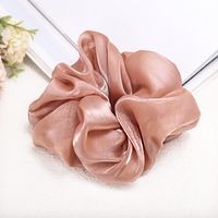 The New Fabric Head Rope Hair Accessories Super Large Intestine Ring Solid Color Hair Ring Wholesale sku image 6