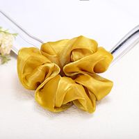 The New Fabric Head Rope Hair Accessories Super Large Intestine Ring Solid Color Hair Ring Wholesale sku image 7