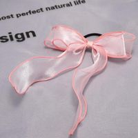 New Fashion Bow Tie Rope Korean Sweet Streamer Cheap Scrunchies Wholesale sku image 4