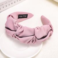 Spring Pure Color Folds Sweet Cheap Headband Wholesale sku image 4