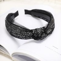 Spring New Mesh Yarn Headband Lace Sequin Cheap Hairband Wholesale sku image 3