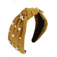 New Fashion Pearl Cloth Knotted Headband Wholesale sku image 3
