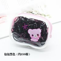 Koreanischer Einweg-haarring Cartoon Transparente Tasche Kinder Farbe Gummiband Gummiband Kopfs Eil Haarschmuck Haarschmuck 2021 sku image 3