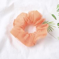 New Fashion Transparent Color Lattice Cheap Scrunchies Wholesale sku image 12