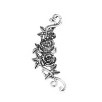 New Fashion Ear Clip Vintage Carved Ladies Ear Bone Clip Metal Rose Flower Earrings Wholesale sku image 1