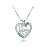 New Fashion Creative Mother's Day Gift Mom Love Diamond Pendant Necklace Nihaojewelry Wholesale sku image 2