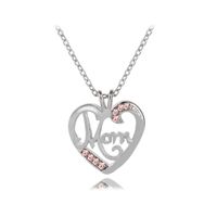 New Fashion Creative Mother's Day Gift Mom Love Diamond Pendant Necklace Nihaojewelry Wholesale sku image 1