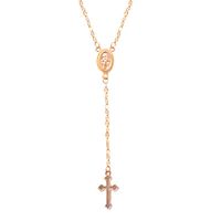 New Fashion Cross Necklace Women&#39;s Clavicle Chain Jesus Easter Jewelry Sexy Tassel Pendant sku image 1