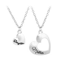 Hot Mother Daughter Hollow Love Pendant Necklace Accessories sku image 1
