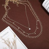 New  Hot Sale  Fashion Multilayer Alloy Pendant Clavicle Chain Evening Dress Accessories Necklace Nihaojewelry Wholesale main image 1