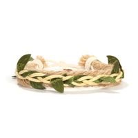 New  Leaf Hemp Rope Braided Hand Rope Retro Ethnic Style Simple  Bracelet Nihaojewelry Wholesale main image 1