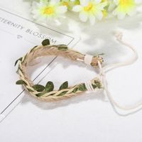 New  Leaf Hemp Rope Braided Hand Rope Retro Ethnic Style Simple  Bracelet Nihaojewelry Wholesale main image 4