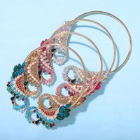 New   Fashion  Colorfut Full Of Diamond Alloy  Peacock Shape Necklace  Wholesale main image 3