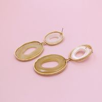 Korea  Retro Geometric Simple  Acrylic Resin Stud Earrings Nihaojewelry Wholesale main image 4