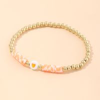Bohemian Bracelet Nihaojewelry Wholesale Colored Soft Ceramic Bracelet Wild Love Bead Bracelet Friendship Rope sku image 1