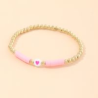 Bohemian Bracelet Nihaojewelry Wholesale Colored Soft Ceramic Bracelet Wild Love Bead Bracelet Friendship Rope sku image 1