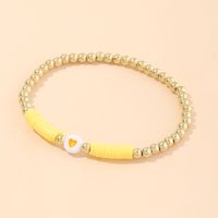Bohemian Bracelet Nihaojewelry Wholesale Colored Soft Ceramic Bracelet Wild Love Bead Bracelet Friendship Rope sku image 3