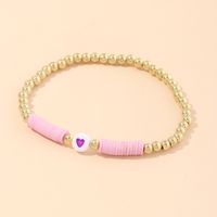 Bohemian Bracelet Nihaojewelry Wholesale Colored Soft Ceramic Bracelet Wild Love Bead Bracelet Friendship Rope sku image 6