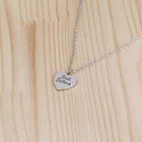 Fashion  Love Letters Soul Sisters Necklace  Beautiful Sister Personality Clavicle Chain Necklace Nihaojewelry Wholesale main image 4