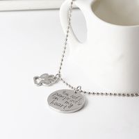 Fashion New  Necklace Letter You Left Paw Prints On My Heart Necklace Nihaojewelry Wholesale main image 5