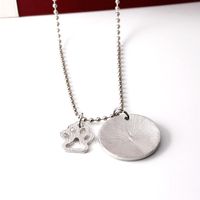 Fashion New  Necklace Letter You Left Paw Prints On My Heart Necklace Nihaojewelry Wholesale main image 6