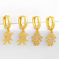 Korea  New Fashion  Diamond Zircon  Copper Earrings  Nihaojewelry Wholesale main image 1