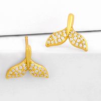 New Popular  Virgin Mary Earrings Fishtail  Copper Earrings Nihaojewelry Wholesale main image 4
