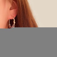 New Romantic Colorful Golden Geometric Multi-circle Rainbow Earrings  Fashion Earrings Nihaojewelry Wholesale Single main image 4