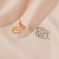 Fashion Animal Rings Women Exaggerated Hollow Butterfly Ring Fashion Light Luxury Open Ring Nihaojewelry Wholesale main image 4