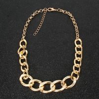 Fashion  New Wild Metal Texture Exaggerated Thick Necklace Clavicle Chain Nihaojewelry Wholesale main image 4